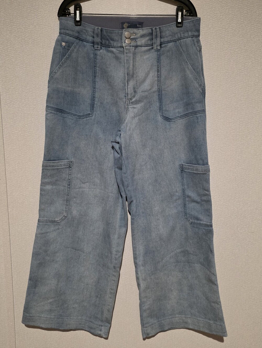 Democracy Ab Solution Wide Leg Cargo Jeans High Rise Size 12